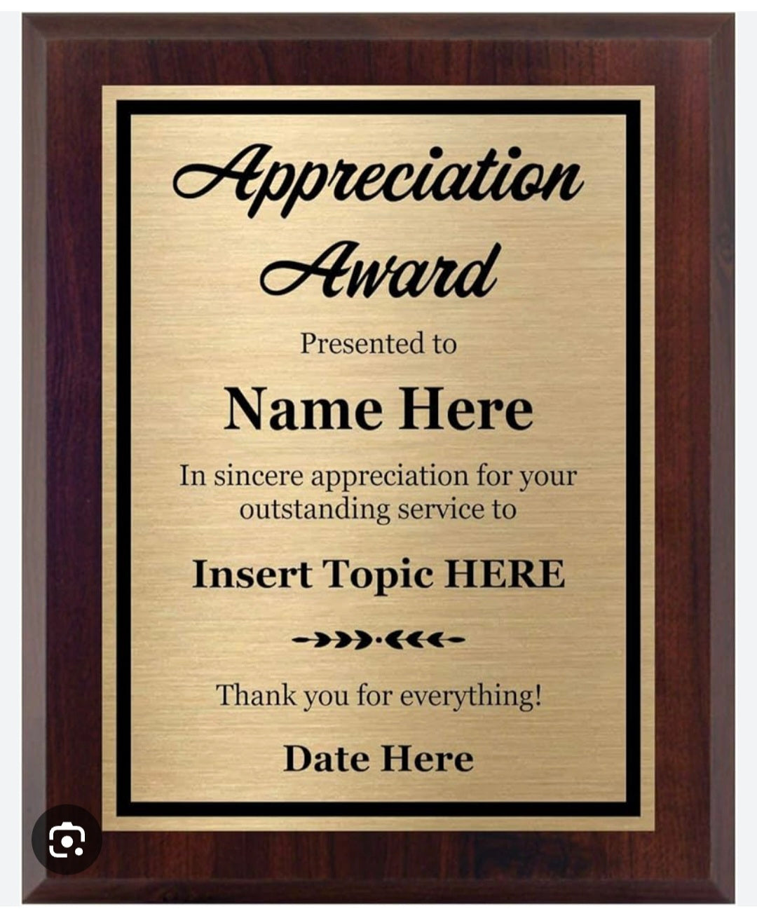 Award Plaque