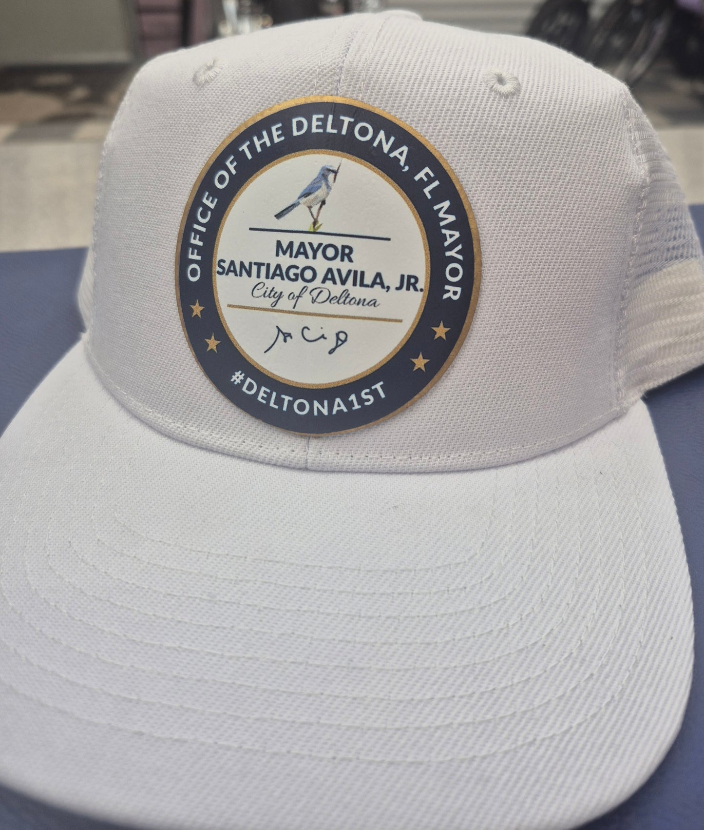 Hat w/DTF Leather Patch