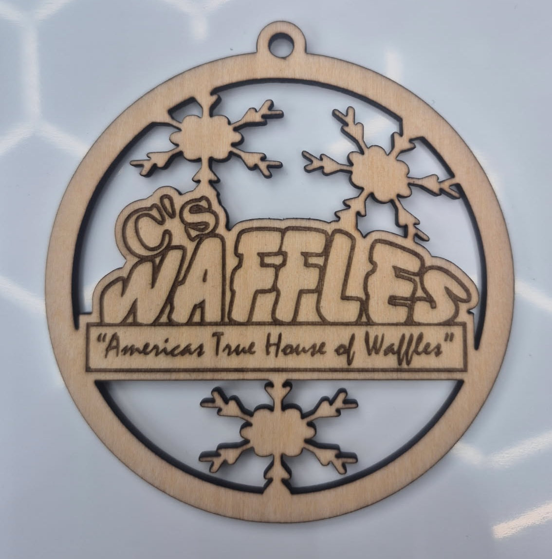 C's Waffles Christmas Ornament