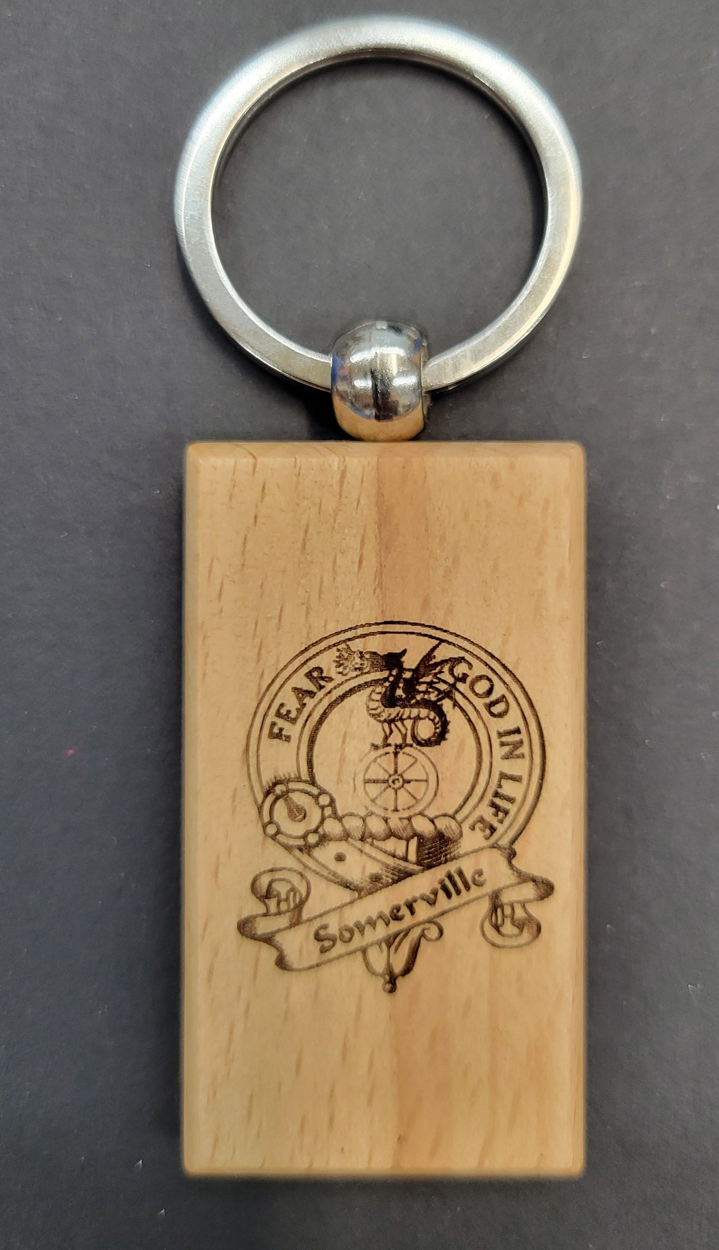 SOMERVILLE Wooden Keychain