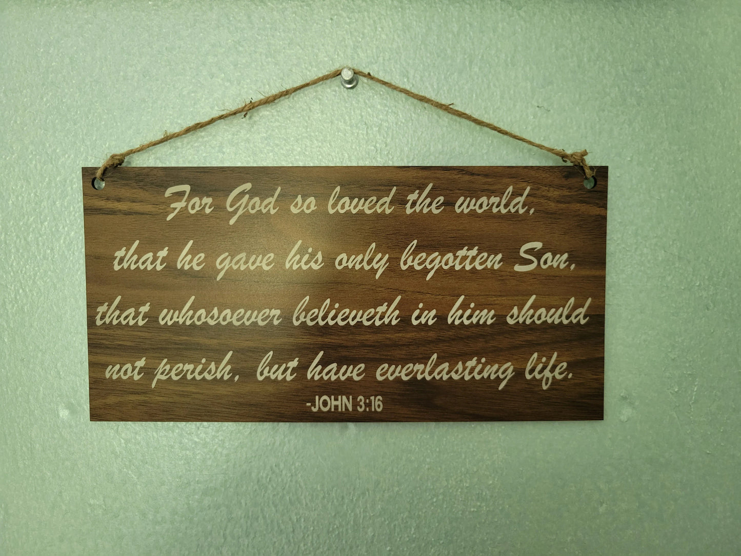 Scripture Plaque - hanging